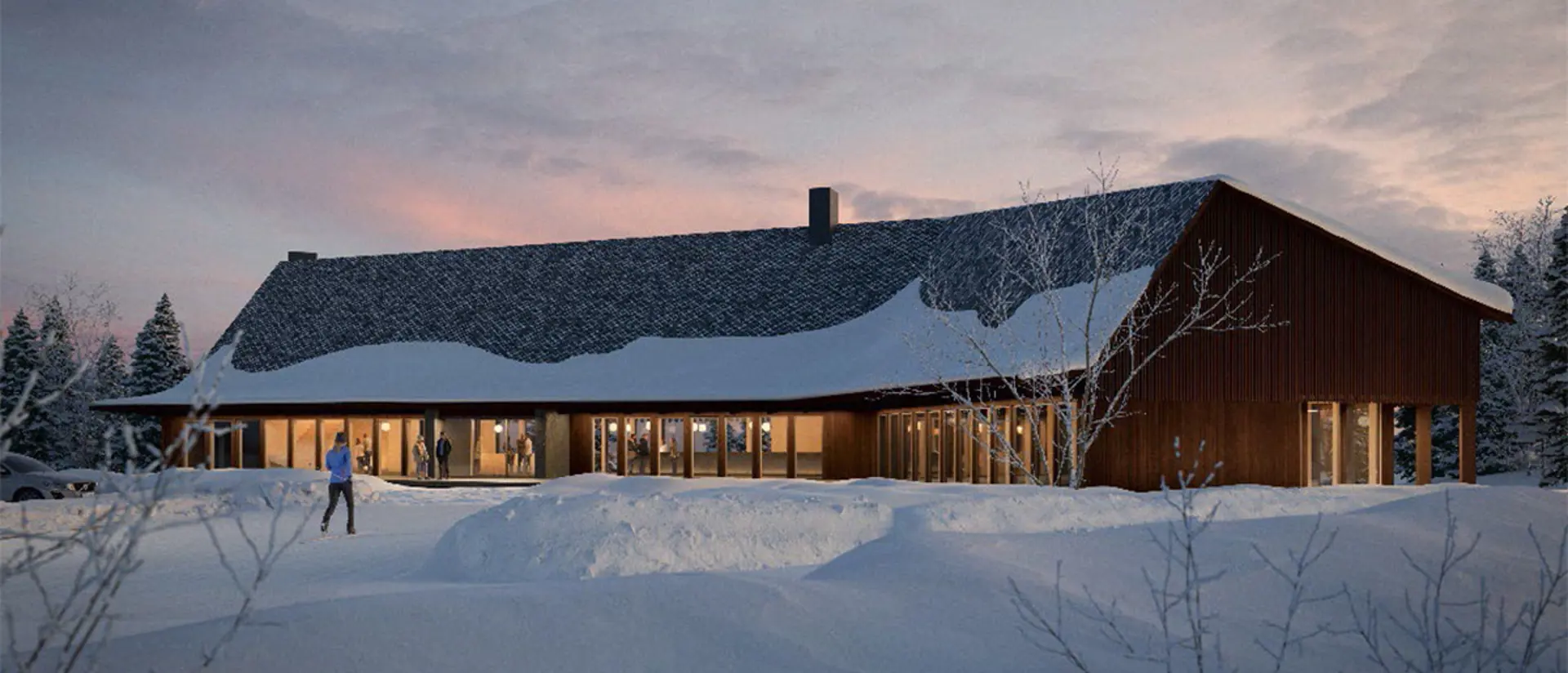 Visualisering över hur en hotellbyggnad skulle kunna utformas. Illustration: Nordmark & Nordmark.