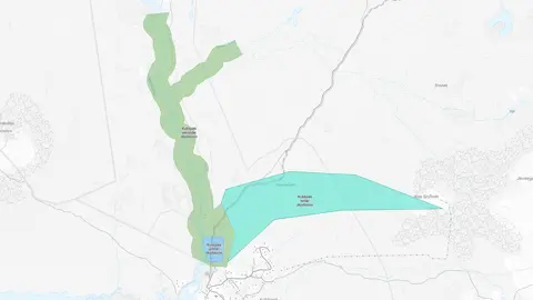 Karta över Kvikkjokks vattenskyddsområde